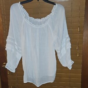 Elegant White Women's Top